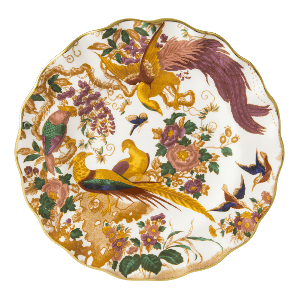Olde Aves Fine Bone China Fluted Dessert Plate