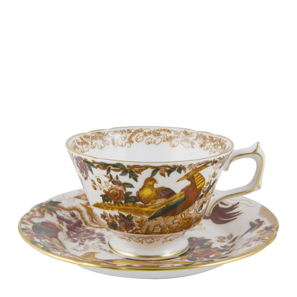 Olde Aves Fine Bone China Teacup and Saucer