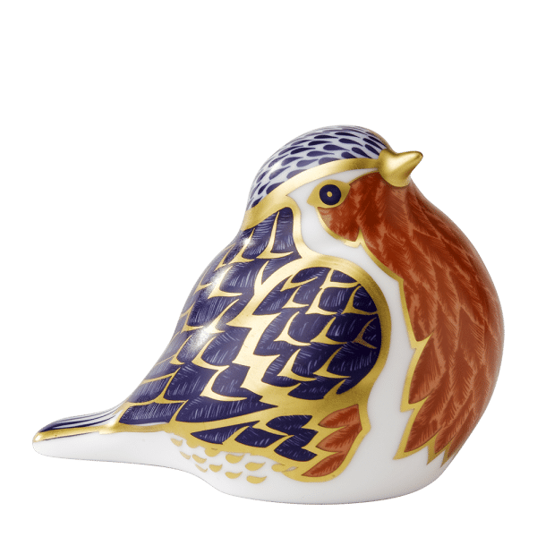 Fine bone china paperweight robin