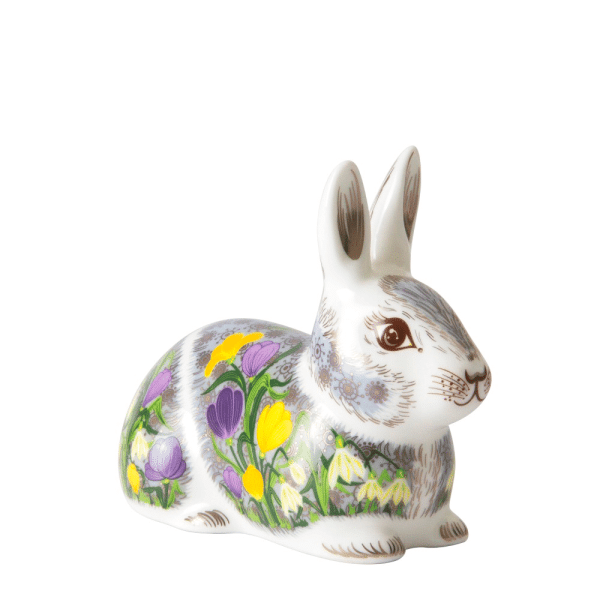 Fine bone china paperweight springtime bunny