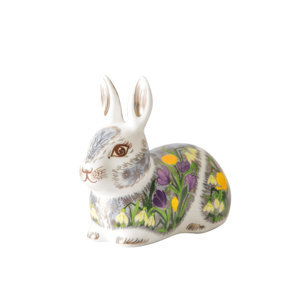 Fine bone china paperweight springtime bunny