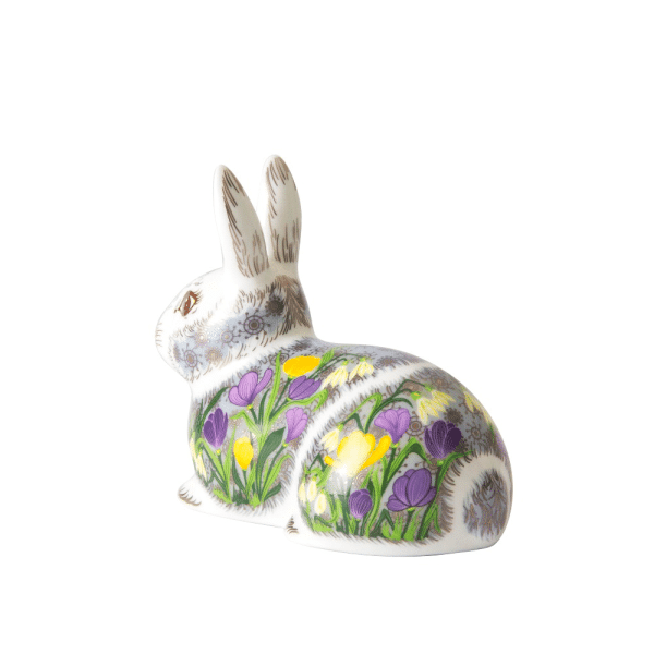 Fine bone china paperweight springtime bunny