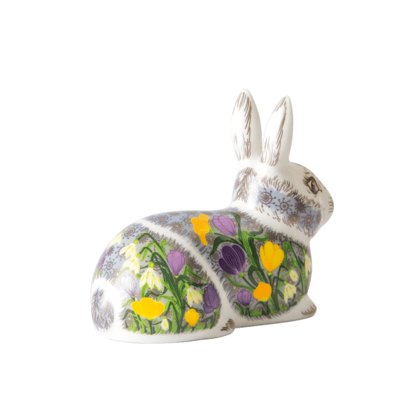 Fine bone china paperweight springtime bunny