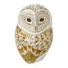 Fine bone china paperweight winter owl