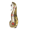 Fine bone china paperweight old imari solid gold band seahorse
