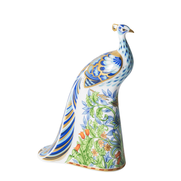 Fine bone china paperweight manor peacock