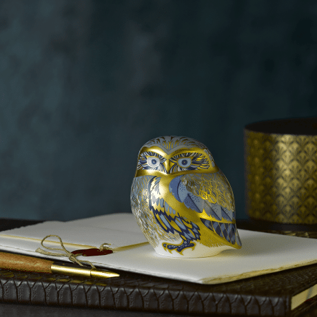 Fine bone china paperweight nightingale owl