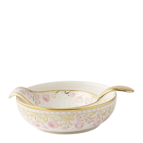Royal Peony Pink Tea Strainer and Drip Bowl (10cm) Product Image