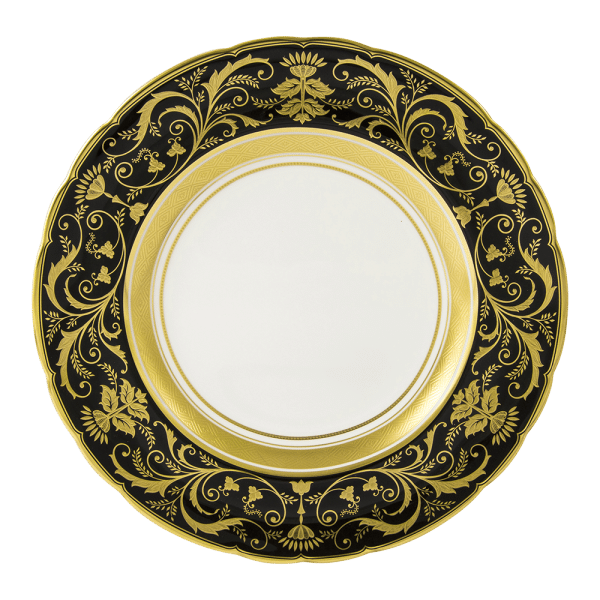 Regency Black Fine Bone China Tableware Plate