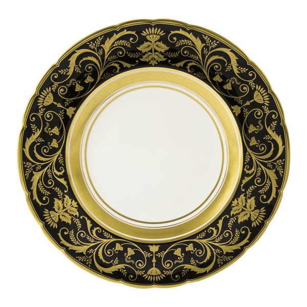 Regency Black Fine Bone China Tableware Plate