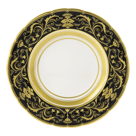 Regency Black Fine Bone China Tableware Plate