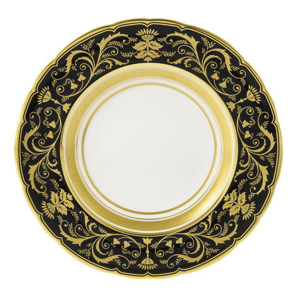 Regency Black Fine Bone China Tableware Plate
