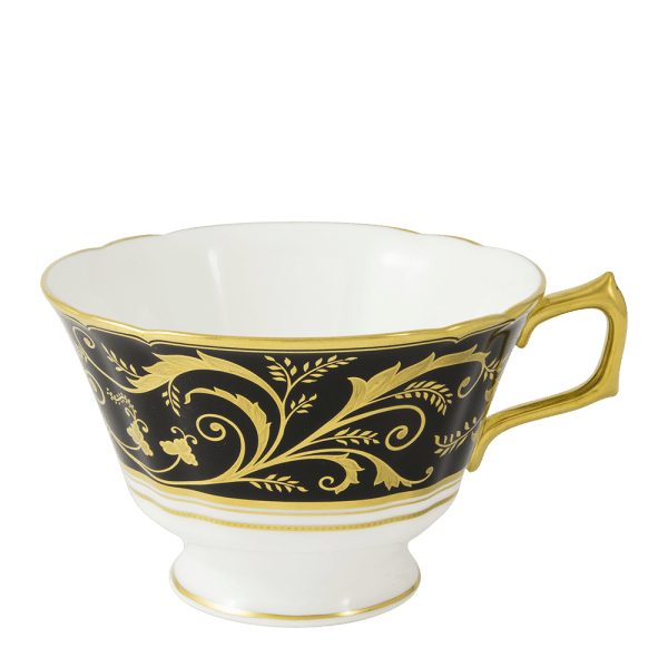 Regency Black Fine Bone China Tableware Breakfast Cup