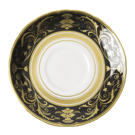 Regency Black Fine Bone China Tableware Breakfast Saucer