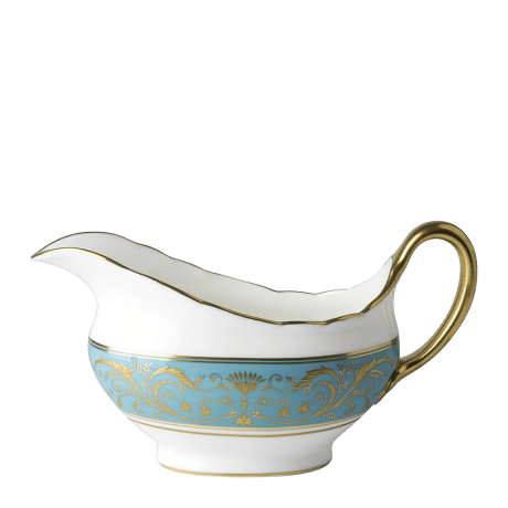 Regency Turquoise Fine Bone China Tableware Sauce Boat