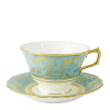 Regency Turquoise Fine Bone China Tableware Cream Saucer