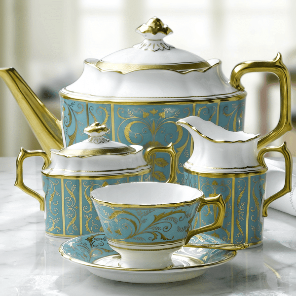 Regency Turquoise Fine Bone China Tableware Teapot