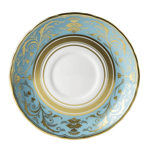 Regency Turquoise Fine Bone China Tableware Cream Soup Saucer