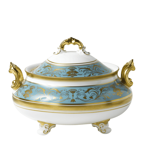 Regency Turquoise Fine Bone China Tableware Soup Tureen