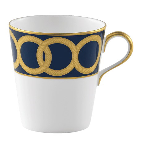 Riviera Dream Navy and Gold Fine Bone China mug