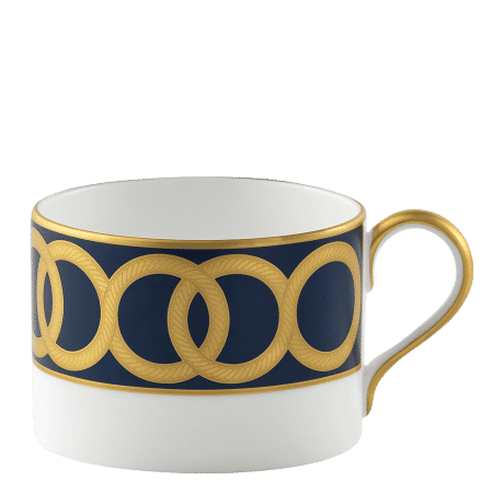 Riviera Dream Navy and Gold Fine Bone China teacup