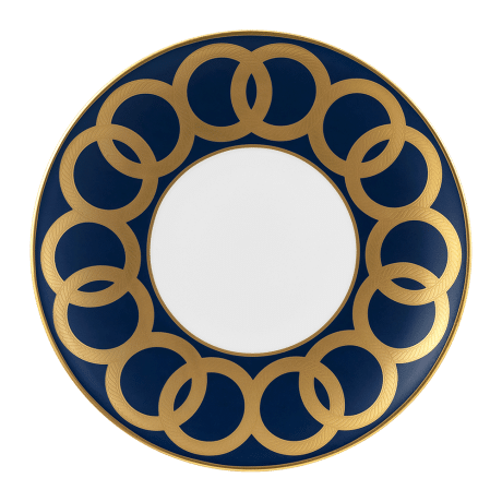 Riviera Dream Navy and Gold Fine Bone China Salad Plate
