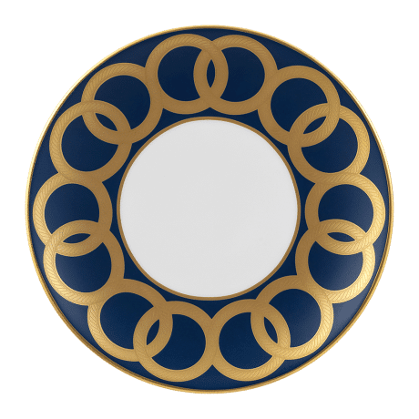 Riviera Dream Navy and Gold Fine Bone China Side Plate