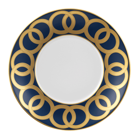 Riviera Dream Navy and Gold Fine Bone China Tea Saucer