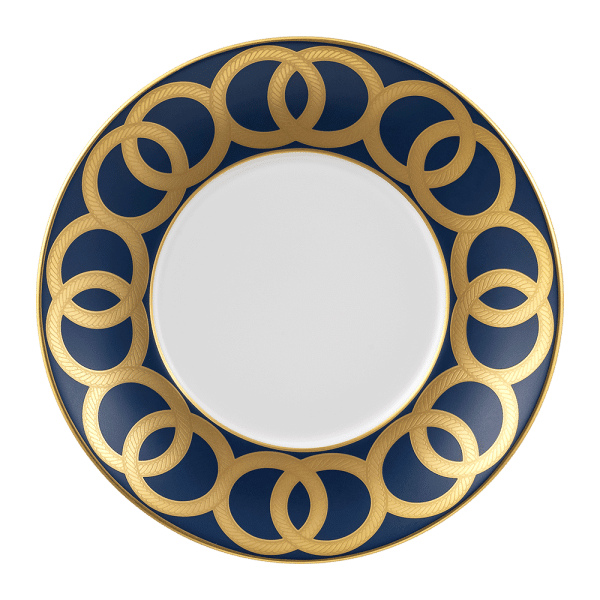 Riviera Dream Navy and Gold Fine Bone China Tea Saucer