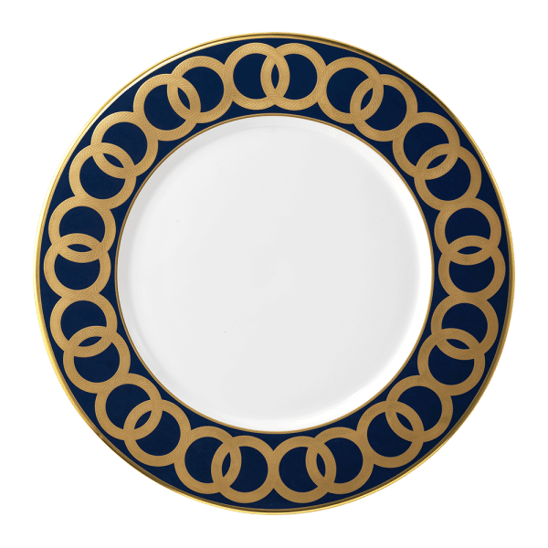 Riviera Dream Navy and Gold Fine Bone China Charger Plate