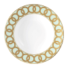 Riviera Dream Green and Gold Fine Bone China Rim Soup