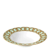 Riviera Dream Green and Gold Fine Bone China Rim Soup