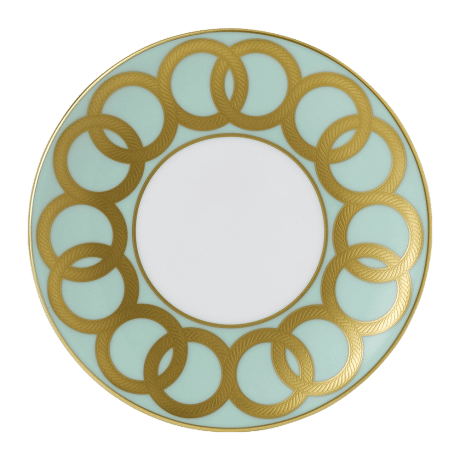 Riviera Dream Green and Gold Fine Bone China Side Plate