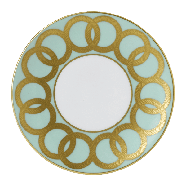 Riviera Dream Green and Gold Fine Bone China Side Plate