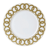 Riviera Dream White and Gold Fine Bone China Charger Plate