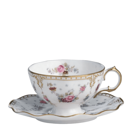 Royal Antoinette Fine Bone China Tableware Teacup and Saucer