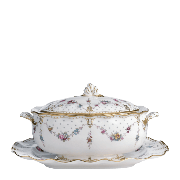 Royal Antoinette Fine Bone China Tableware Soup Tureen Stand