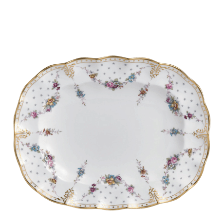 Royal Antoinette Fine Bone China Tableware Oval Dish