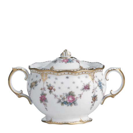 Royal Antoinette Fine Bone China Tableware Covered Sugar