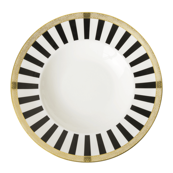 Satori Black Fine Bone China Pasta Bowl