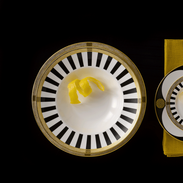 Satori Black Fine Bone China Plate