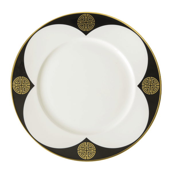 Satori Black Fine Bone China Plate