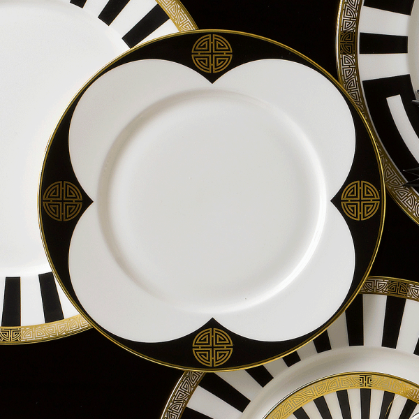 Satori Black Fine Bone China Plate