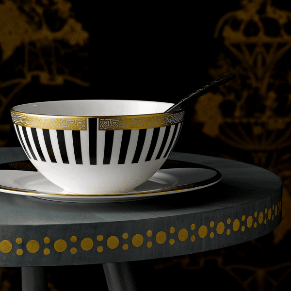 Satori Black Fine Bone China Bowl