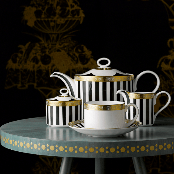 Satori Black Fine Bone China Teaset