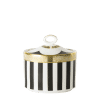 Satori Black Fine Bone China Covered Sugar