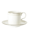 Satori Pearl and Silver Fine Bone China Coffee Cup and Saucer