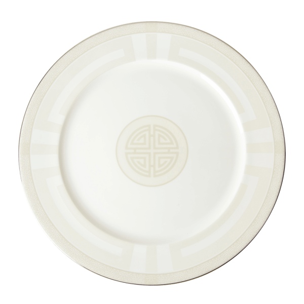 Satori Pearl and Silver Fine Bone China Plate