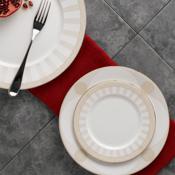 Satori Pearl and Silver Fine Bone China Dinner Set