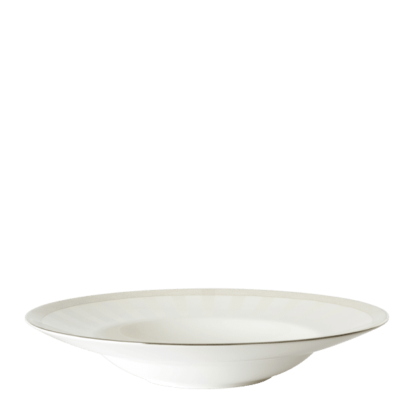 Satori Pearl and Silver Fine Bone China Pasta Bowl